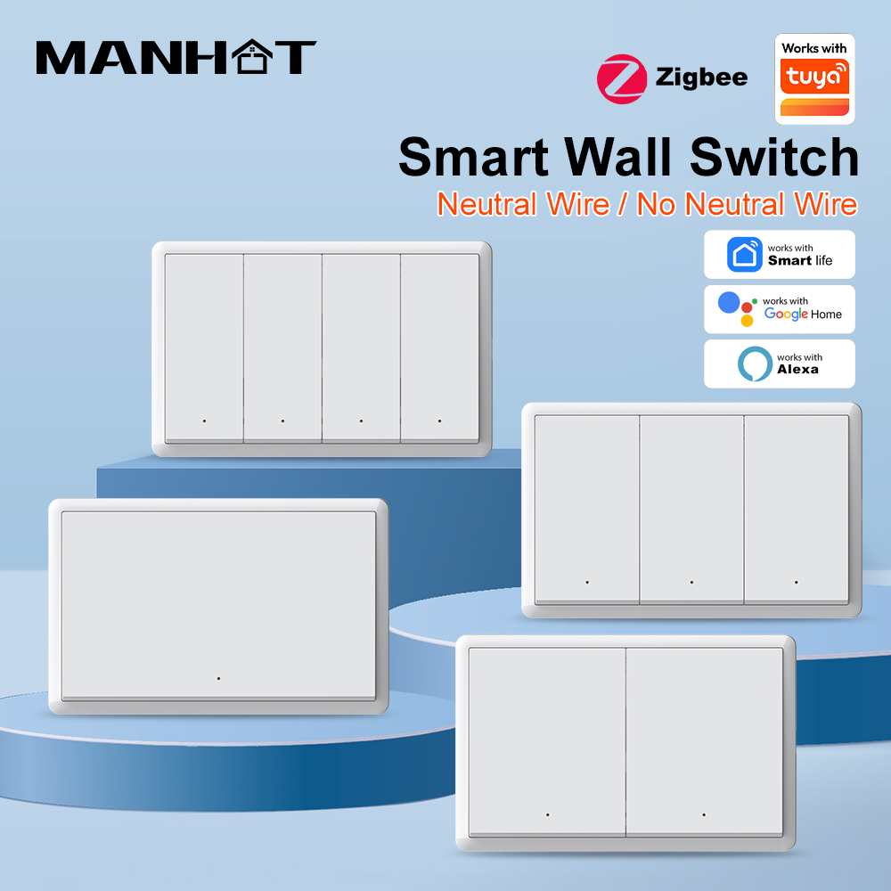 Smart Accessories - Interruptor Inteligente ZigBee3.0 Sem Fio Neutro,