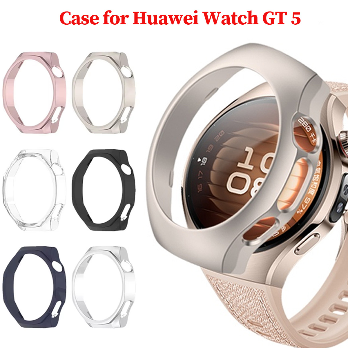 Capa para huawei relógio gt 5  - Titan Smartwatch Accessories avaliação e preço